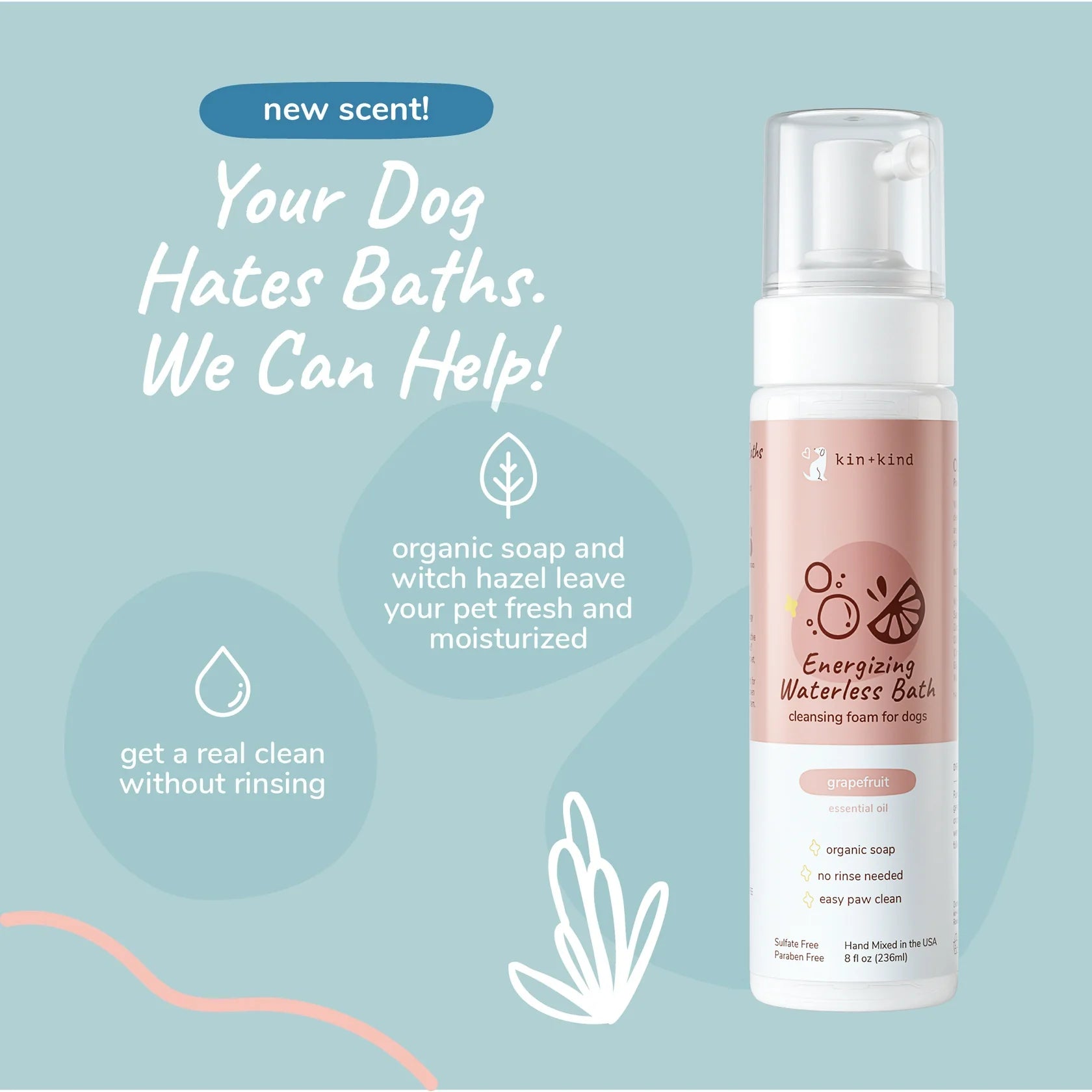 Energizing Waterless Bath (Grapefruit)