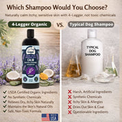 CALM Organic Lavender Dog Shampoo with Calendula & St. John's Wort