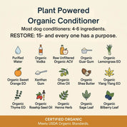 RESTORE Organic Apple Cider Vinegar Conditioning Rinse for Dogs