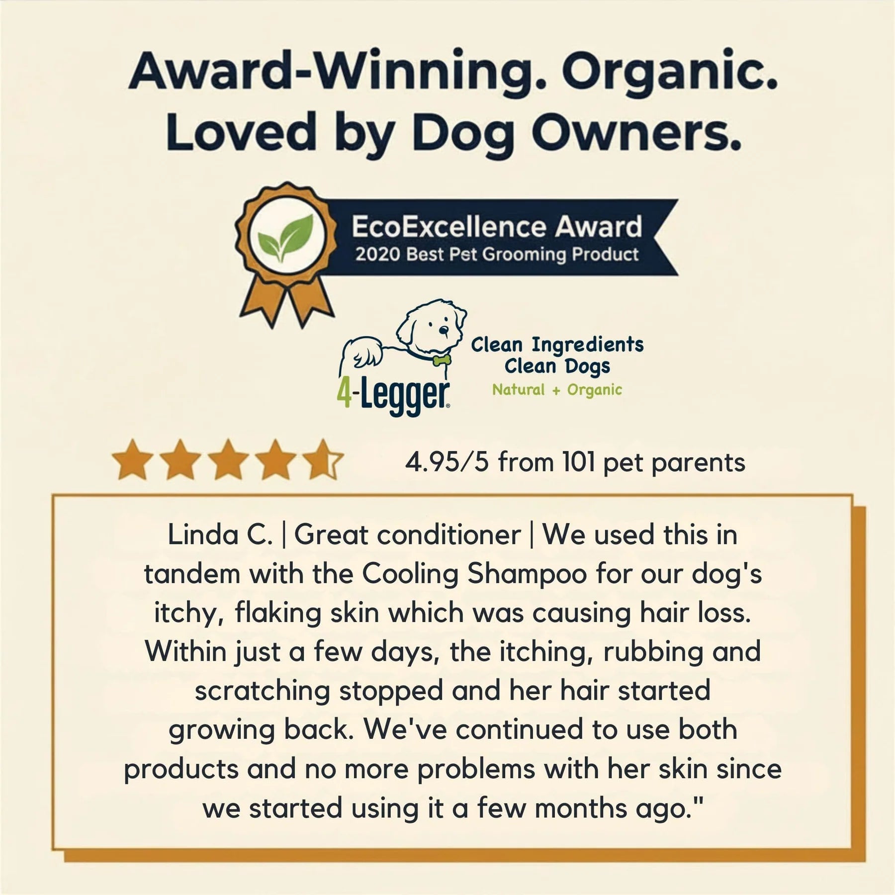 RESTORE Organic Apple Cider Vinegar Conditioning Rinse for Dogs