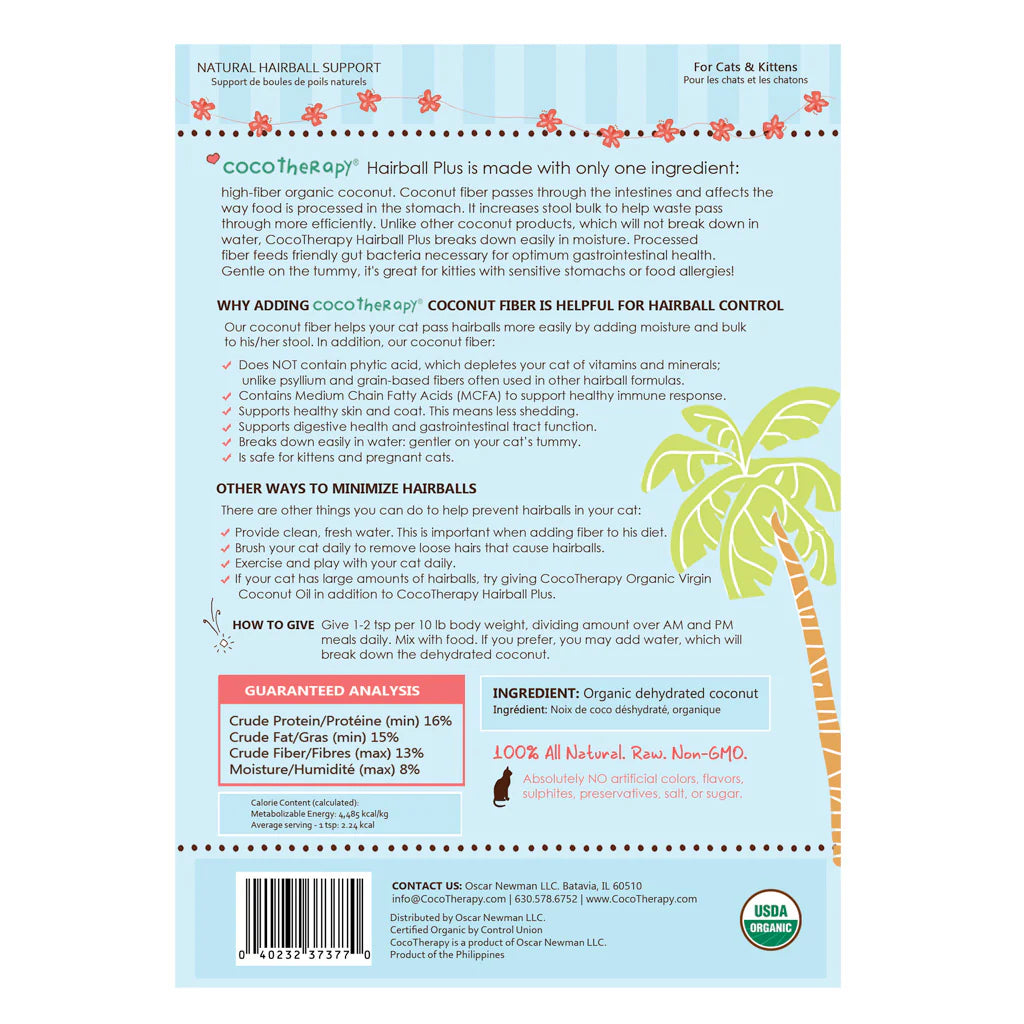 Hairball Plus Fiber for Cats