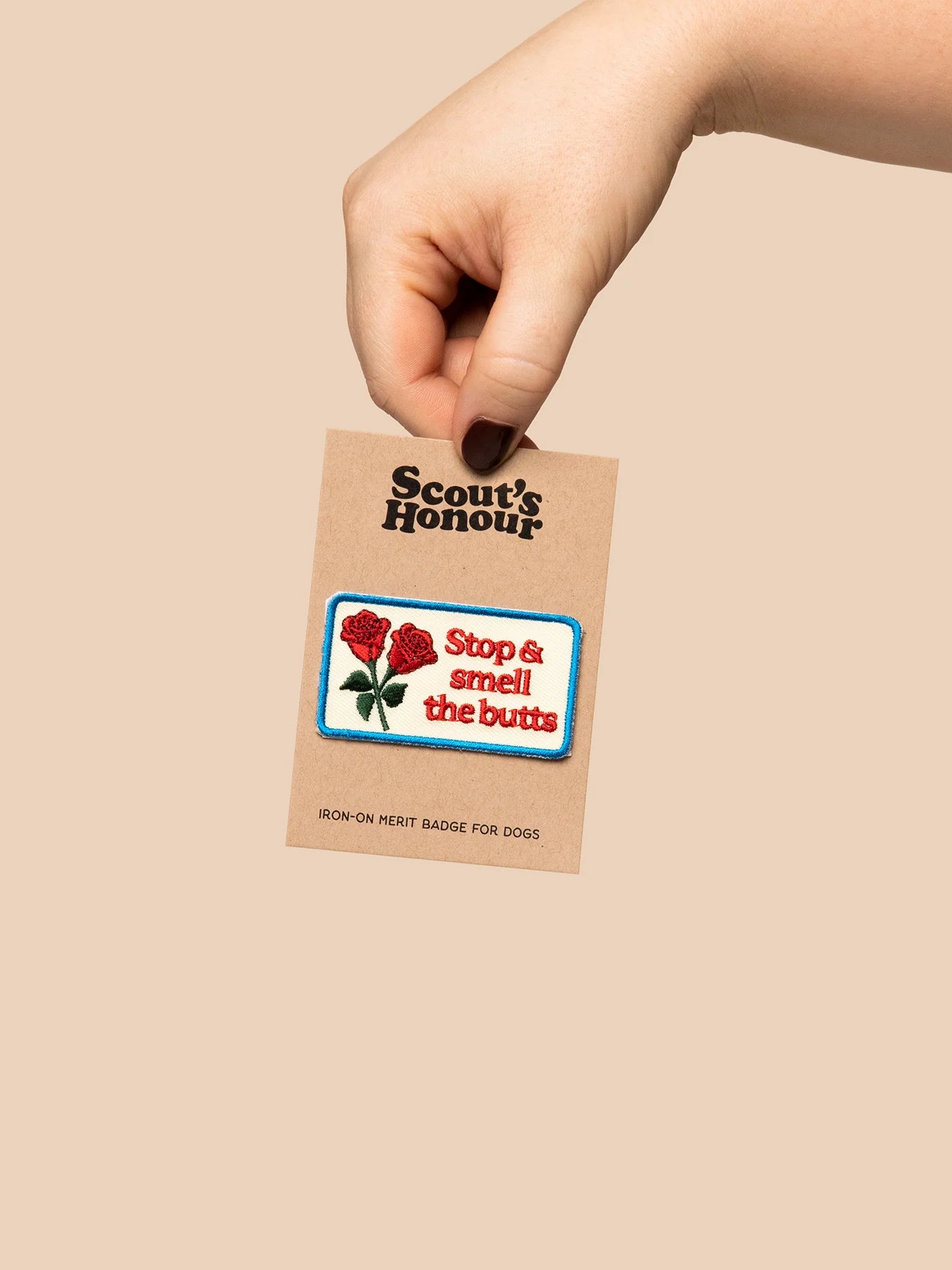 Stop & Smell the Butts (iron-on patch)